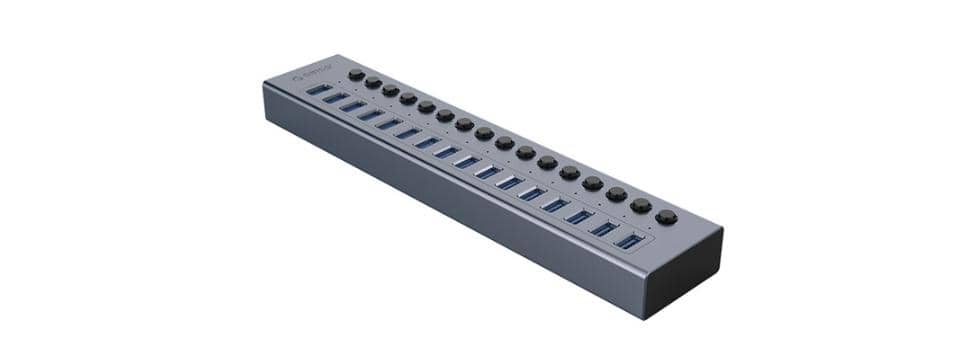 Bộ chia USB Hub 16 cổng USB 3.0 Xám ORICO BT2U3-16AB-GY