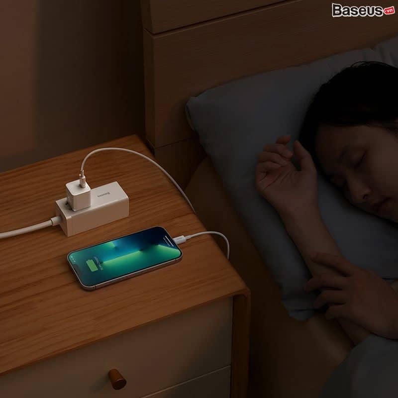 Bộ sạc nhanh hiệu Baseus GaN5 1C 20W CN Set (Mini) - Màu trắng 2