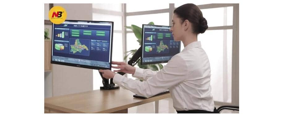 Giá đỡ màn máy tính North Bayou F160 Màu trắng