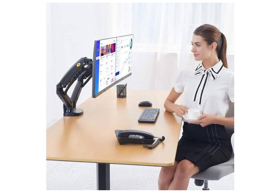 Giá đỡ màn máy tính North Bayou F160 Màu trắng