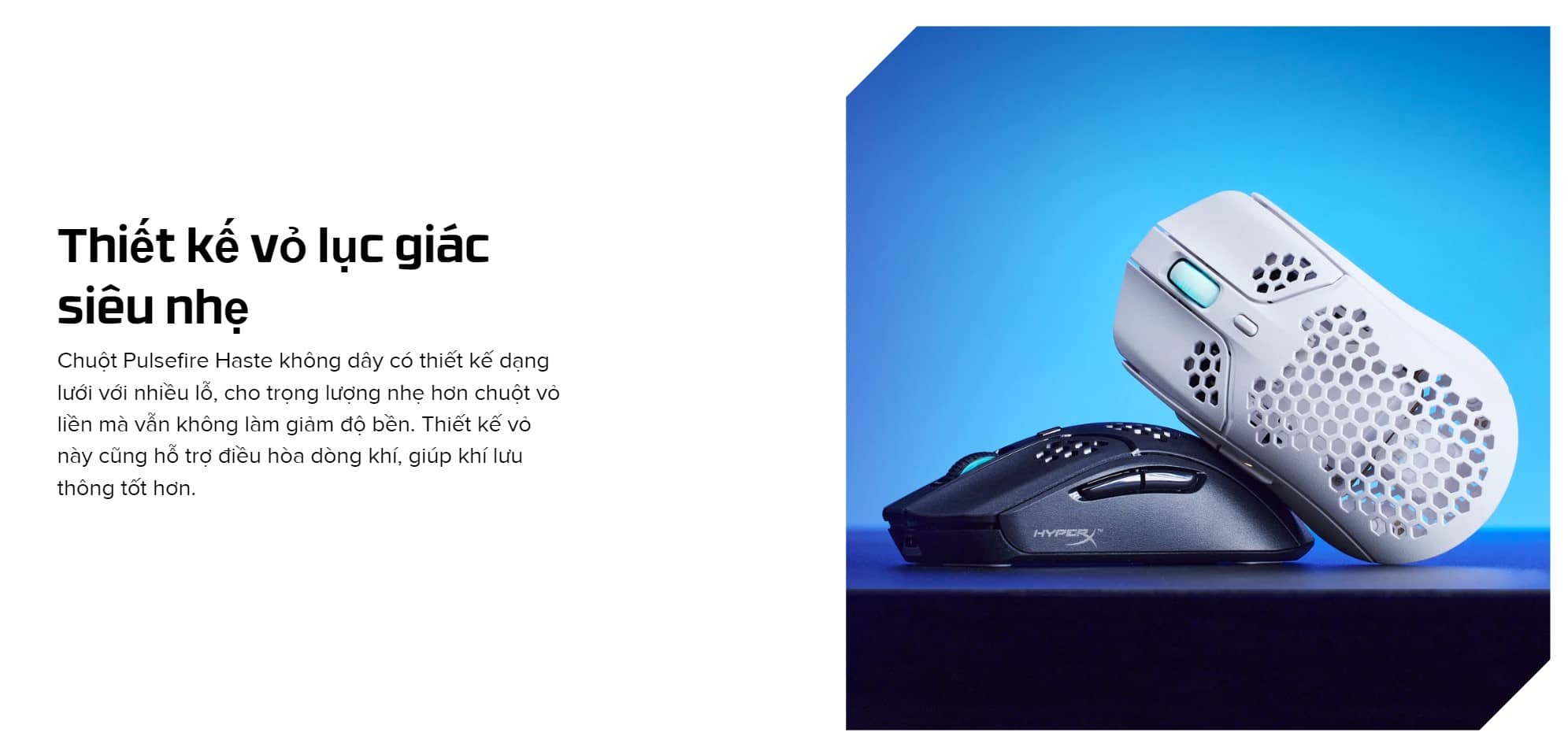 Chuột Gaming không dây HP HyperX Pulsefire Haste Wireless