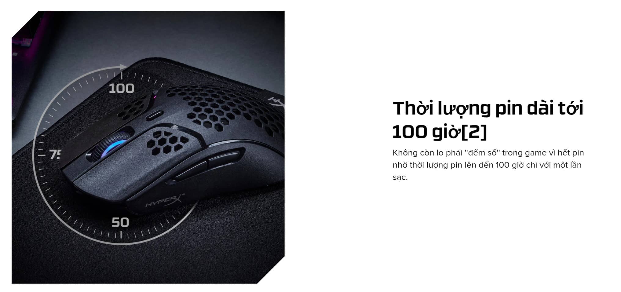 Chuột Gaming không dây HP HyperX Pulsefire Haste Wireless