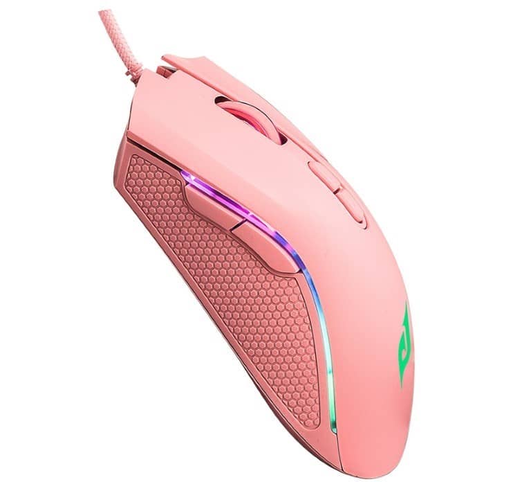 Chuột Edra EM624 hồng (USB)