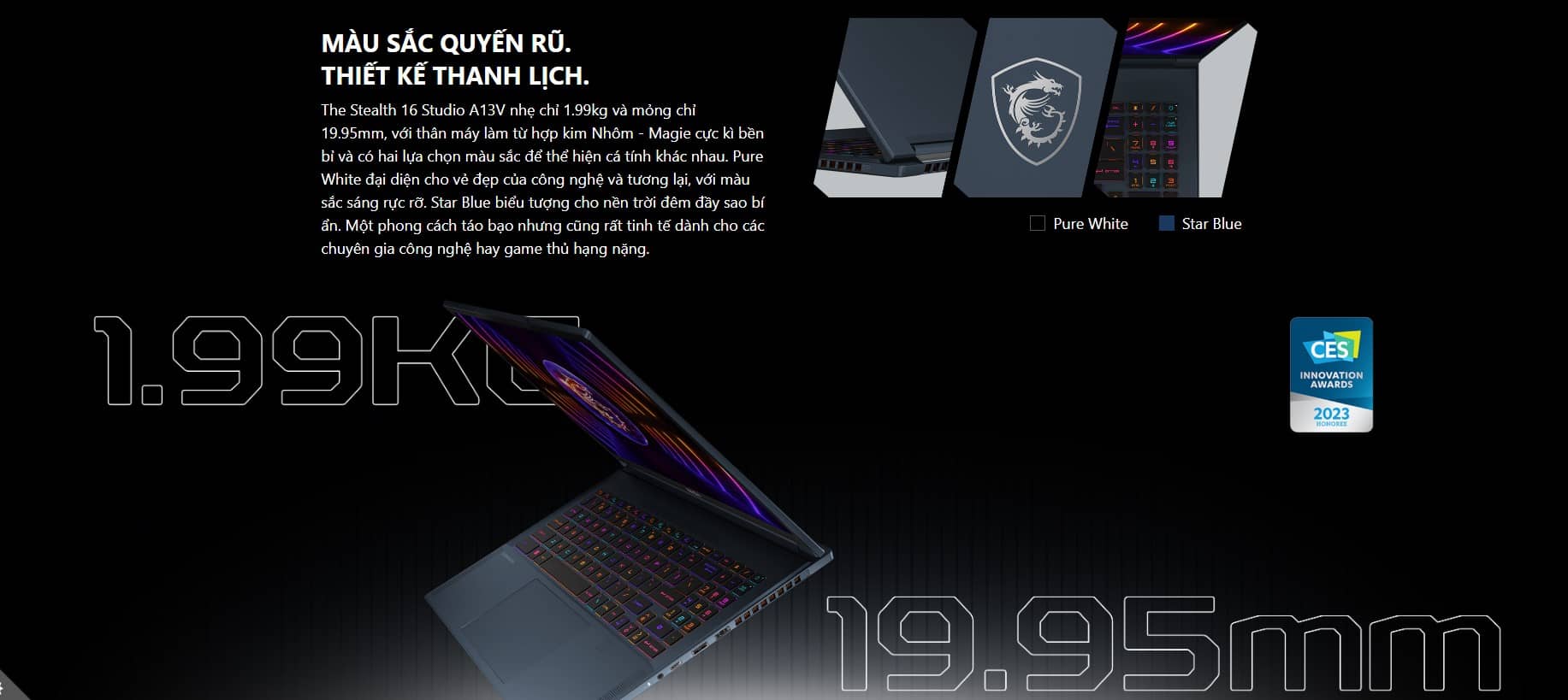 Laptop MSI Stealth 16 Studio (A13VG-057VN)