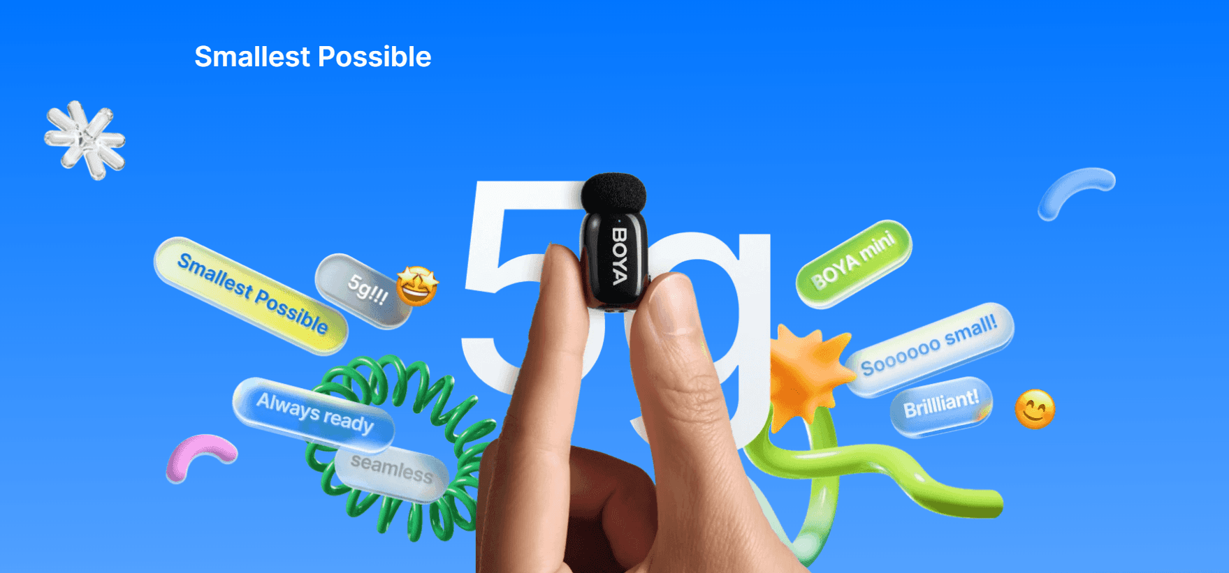 Micro không dây BOYA mini-14 - Màu đen 2