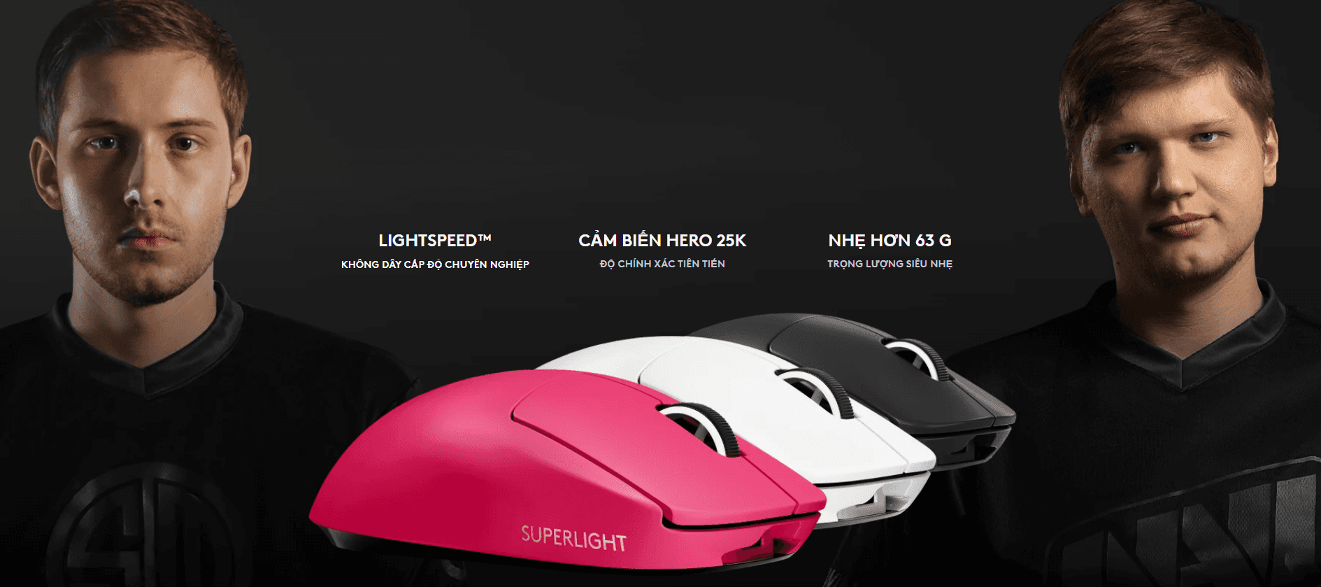 Chuột không dây Logitech Pro X Superlight White (USB/Trắng/910-005944) 1