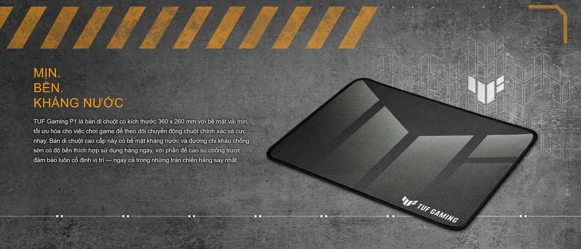 Bàn di chuột Gaming Asus TUF Gaming P1 260mm X 360mm