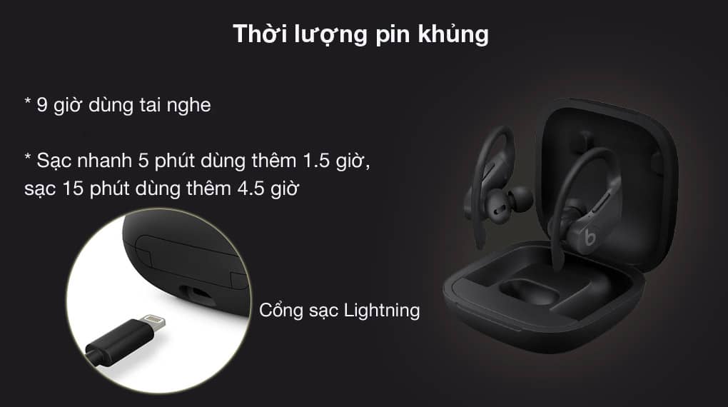 Tai nghe True Wireless Beats Powerbeats Pro màu Xanh Navy - Cũ Đẹp, Full Box 6