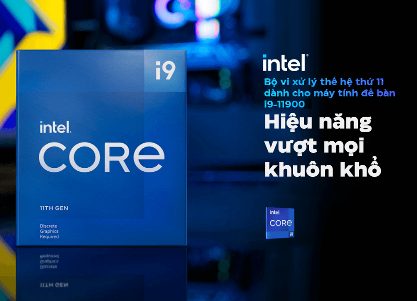 CPU Intel Core i9-11900 (2.5GHz turbo up to 5.2Ghz, 8 nhân 16 luồng, 16MB Cache, 65W) - Socket Intel LGA 1200