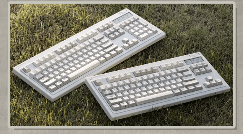 Bàn phím cơ FL-Esports OG87 Retro Grey 3 mode Kailh Ice Silver switch Led RGB 6