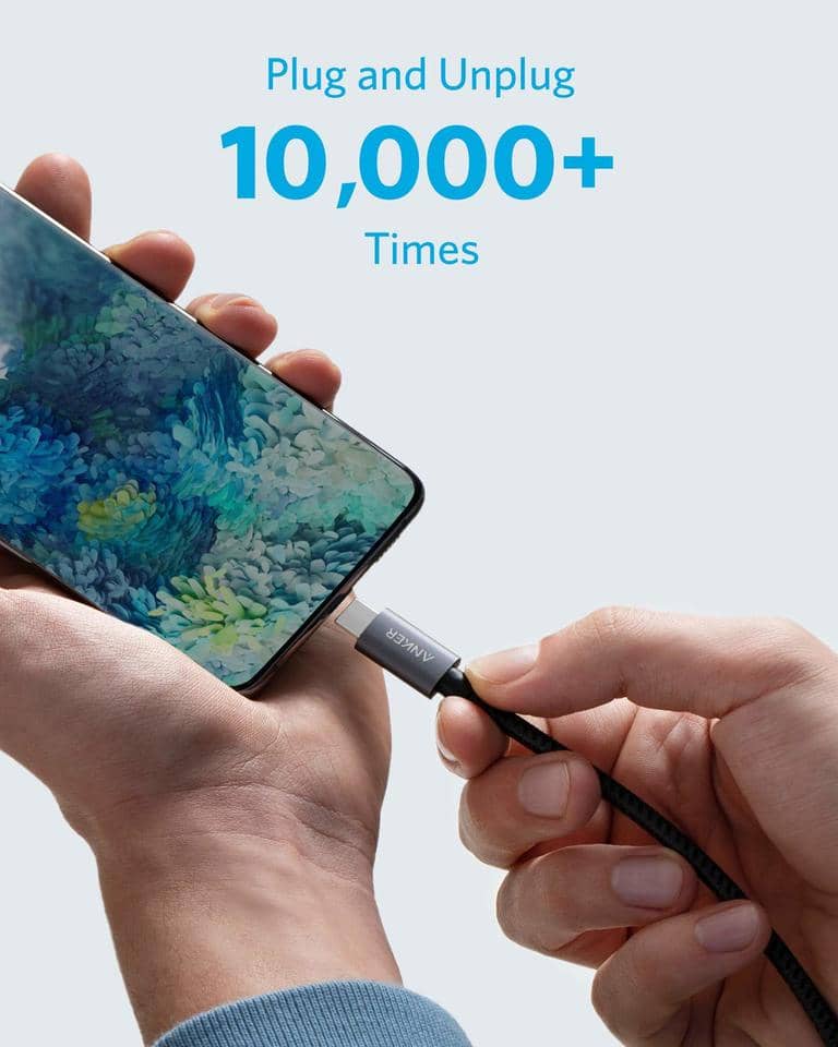 Cáp Anker USB-C to USB-C 240W 0.9M Dây Bện Cao Cấp A82E2H11 2