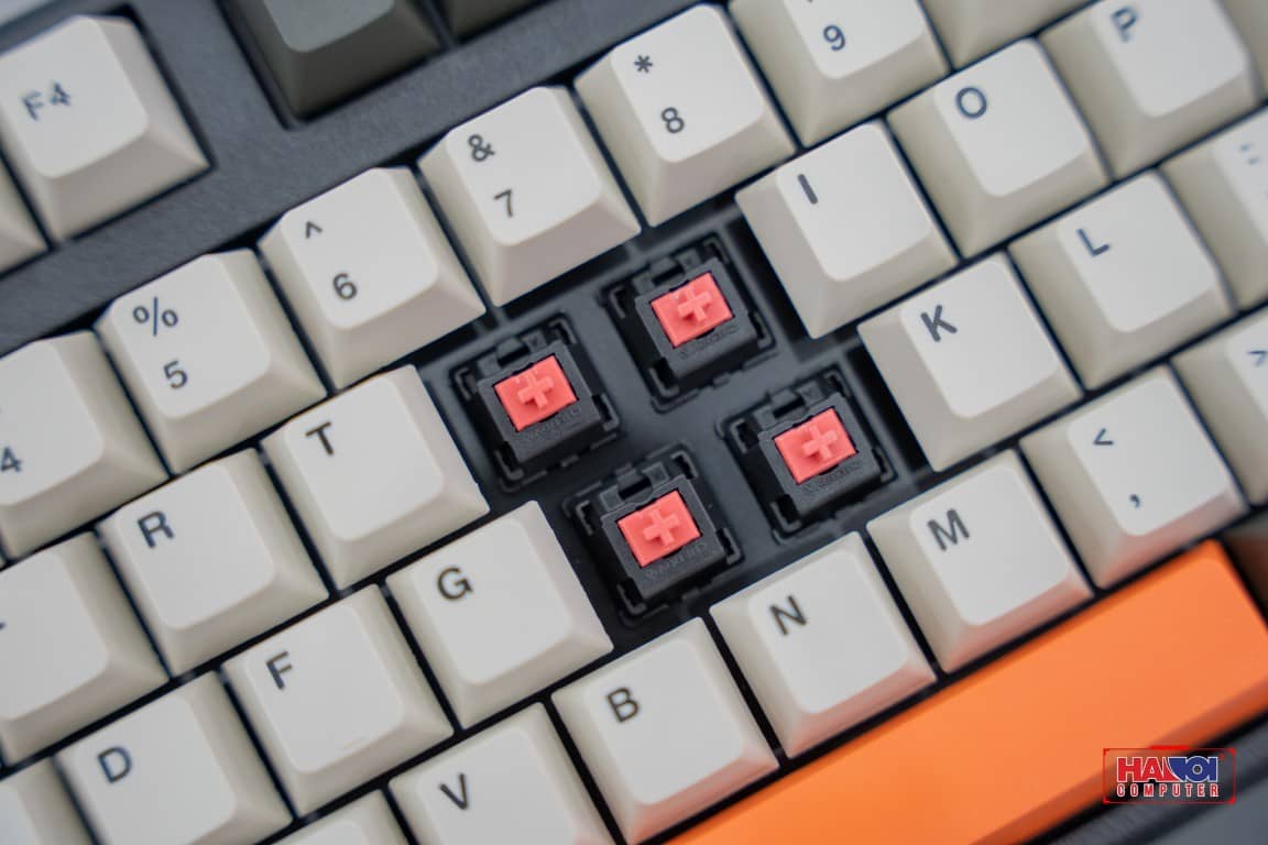 Bàn phím cơ Không dây Mistel Bunny X8 BT Red sw (USB/Bluetooth)