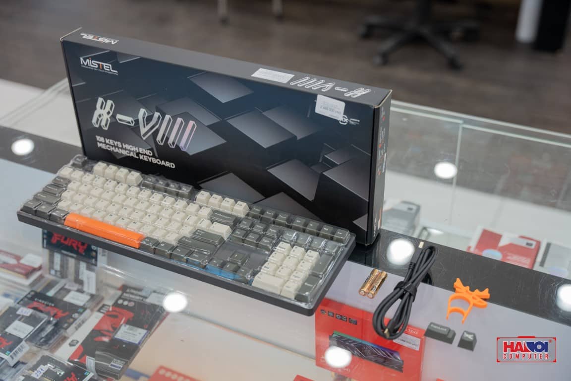 Bàn phím cơ Không dây Mistel Bunny X8 BT Red sw (USB/Bluetooth)