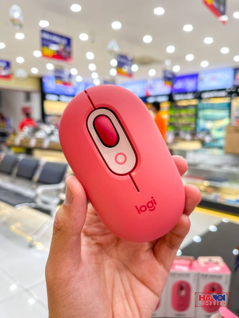 Chuột không dây Logitech Pop Emoji HeartBreaker Rose (USB/Bluetooth/Hồng)