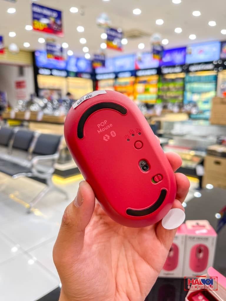 Chuột không dây Logitech Pop Emoji HeartBreaker Rose (USB/Bluetooth/Hồng)