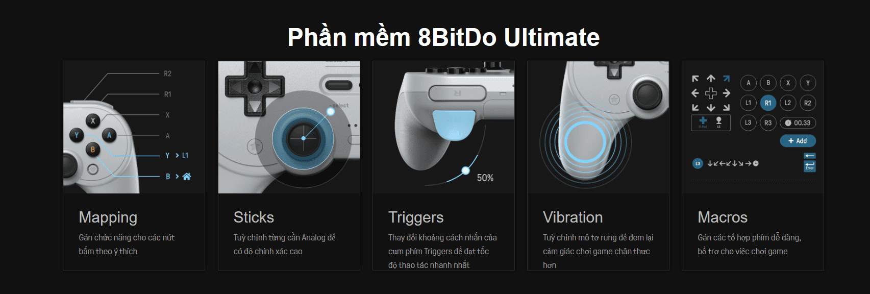 Tay cầm chơi game 8BitDo Pro 2 Wired Controller 4