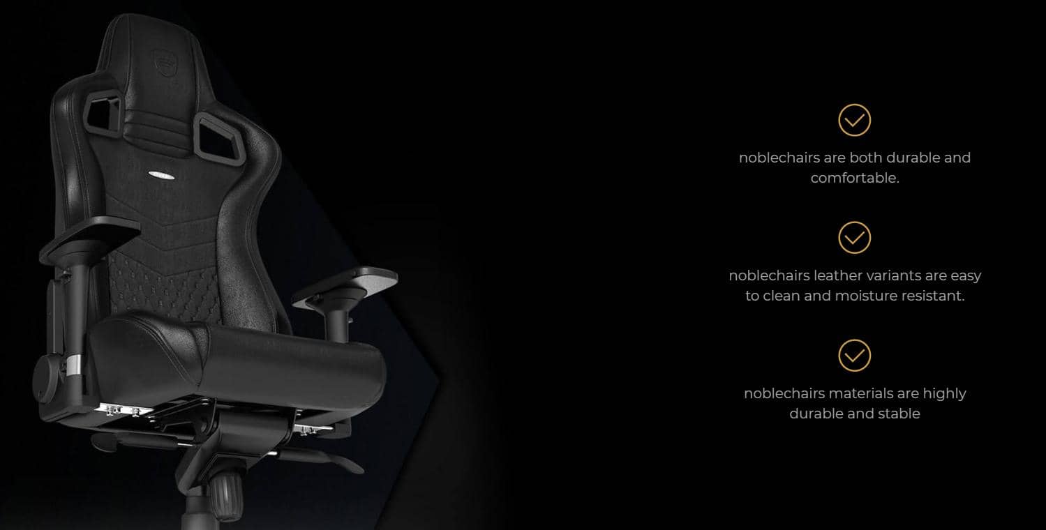 Ghế Gamer Noblechairs EPIC Series Black /Red (Ultimate Chair Germany) có thiết kế công thái học bảo vệ sức khoẻ