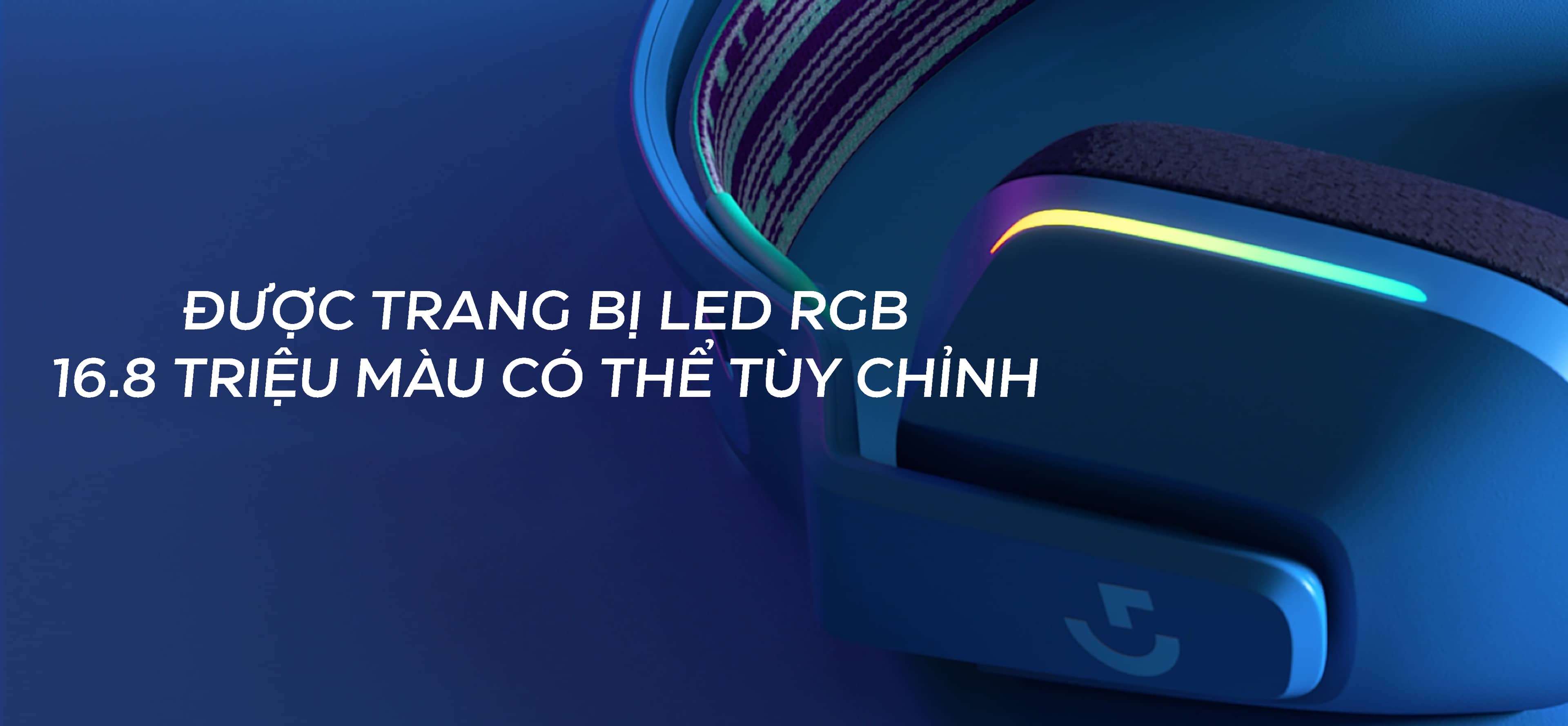 Tai nghe Gaming Logitech LIGHTSPEED G733 Wireless RGB