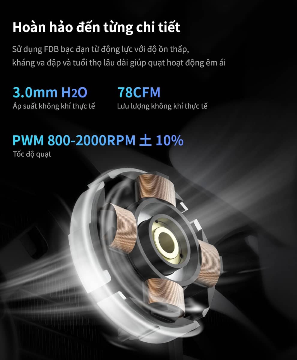 Tản nhiệt nước SEGOTEP KUNLUN KL360 II A-RGB BLACK (Màu Đen/Màn LCD)