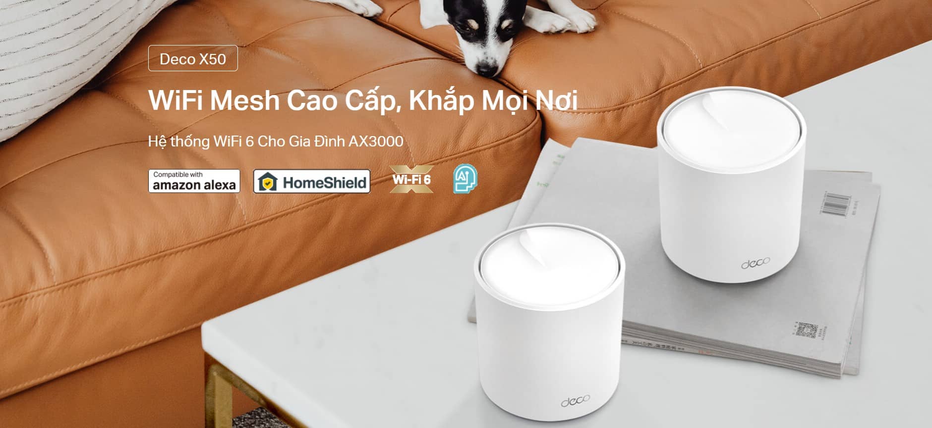 Bộ phát wifi Mesh TP-Link Deco X50 2 Pack