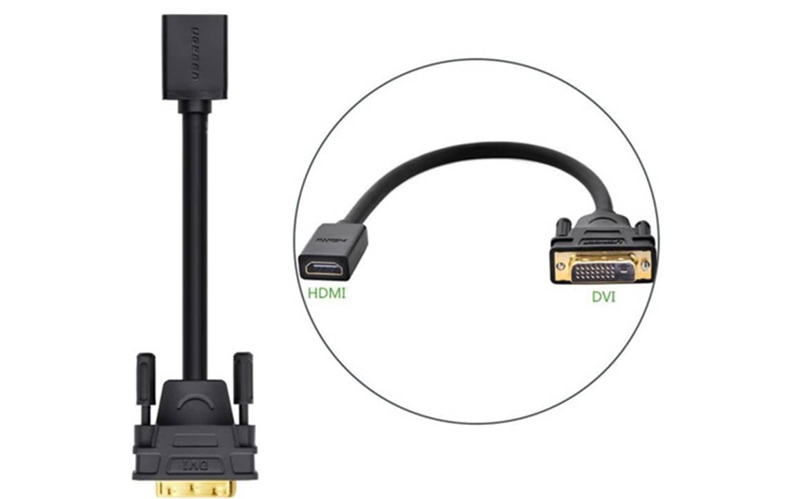 Cáp chuyển đổi DVI 24+1 to HDMI Ugreen 20118 3