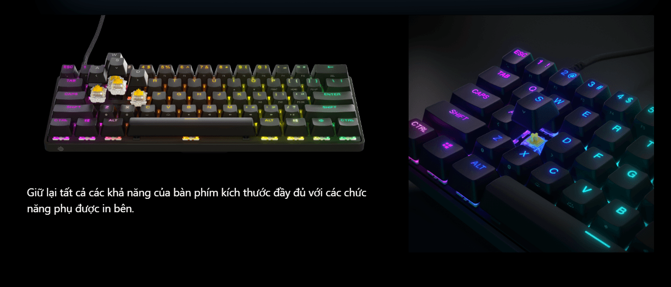 Bàn phím có dây Steelseries Apex 9 Mini US 5