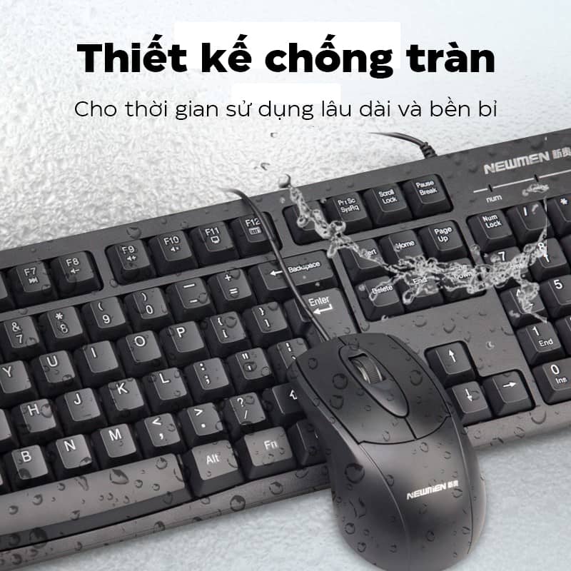 Bộ bàn phím chuột Newmen T205 đen (USB)