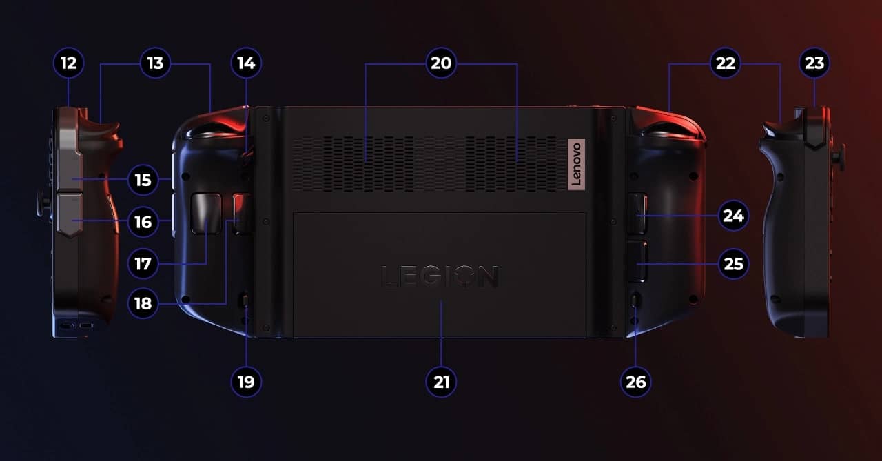 Máy chơi game cầm tay LENOVO LEGION GO 8APU1 (83E1004KVN) 24