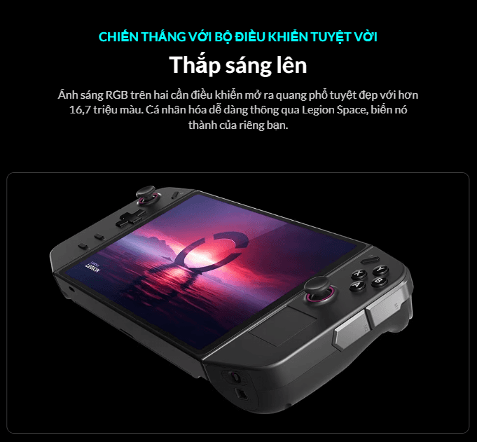 Máy chơi game cầm tay LENOVO LEGION GO 8APU1 (83E1004KVN) 16