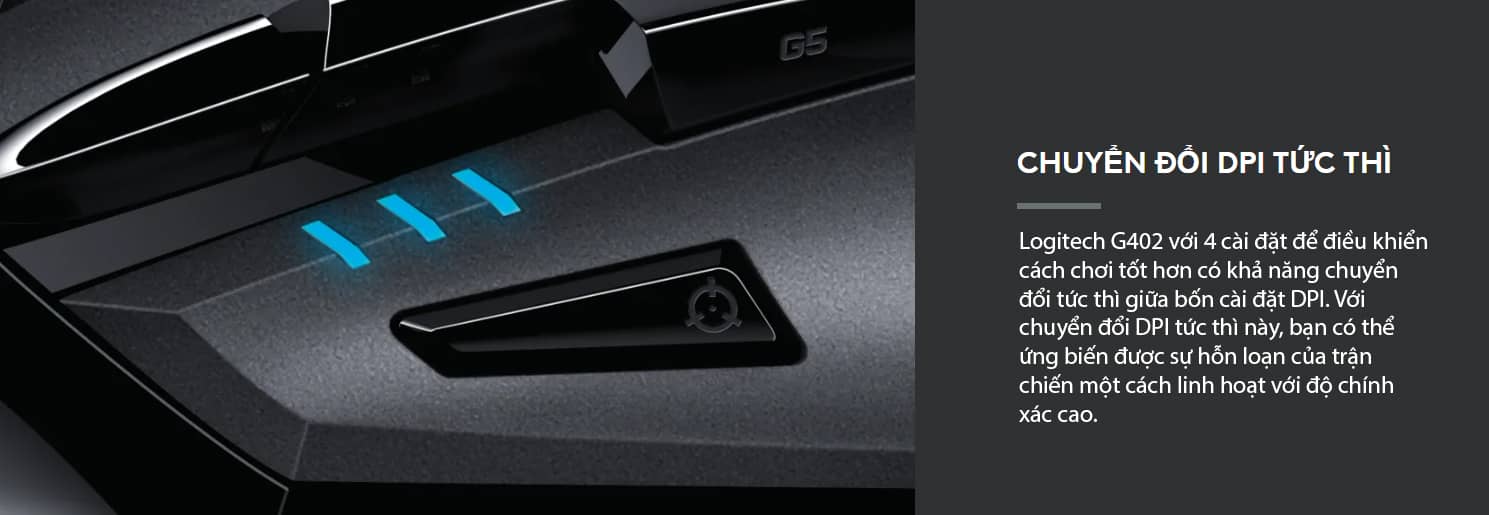 Chuột game Logitech G402 Hyperion Fury (USB/đen) 3