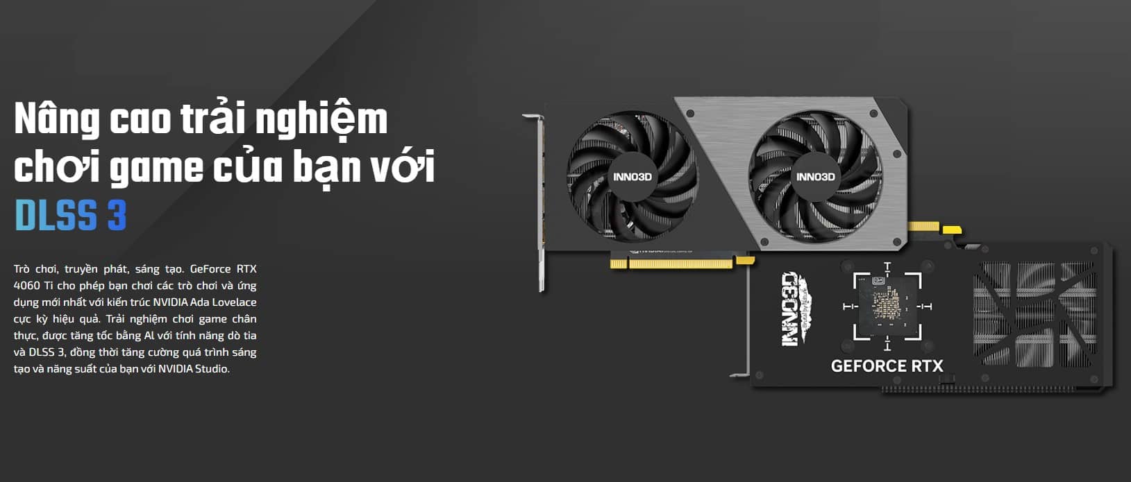 Card màn hình Inno3D RTX 4060 Ti Twin X2 16GB (