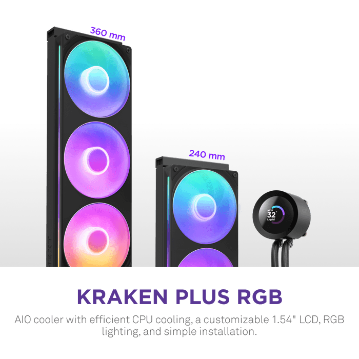 Tản nhiệt nước NZXT KRAKEN PLUS 240 V2 BLACK - 240MM 5