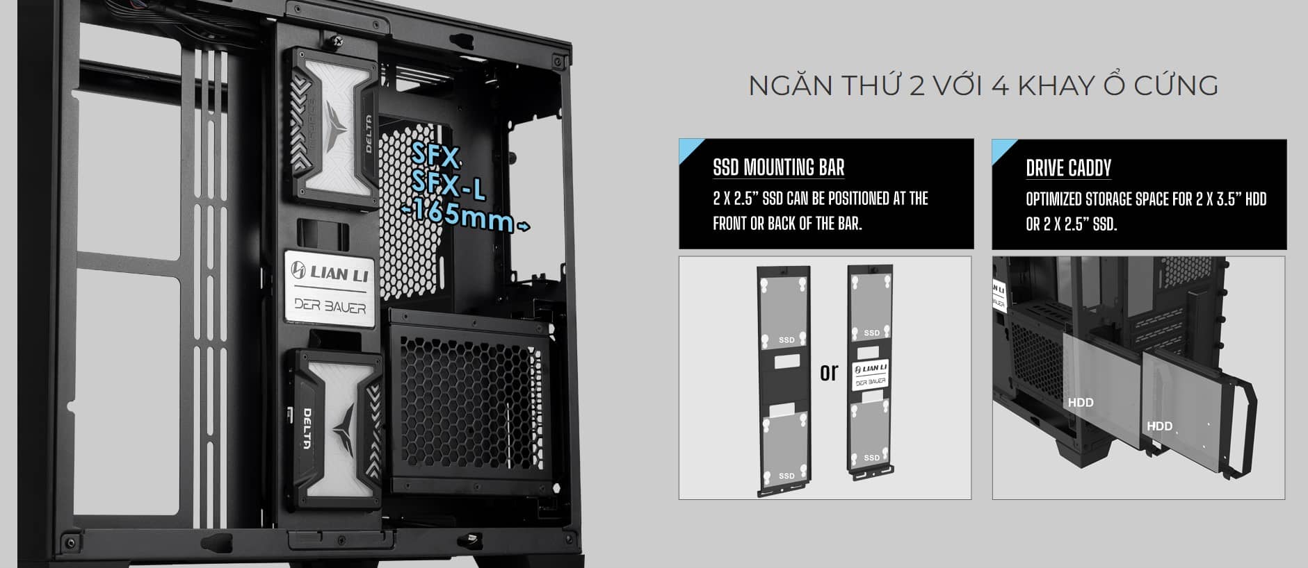 Vỏ Case LIAN-LI PC - O11-Dynamic - Mini White