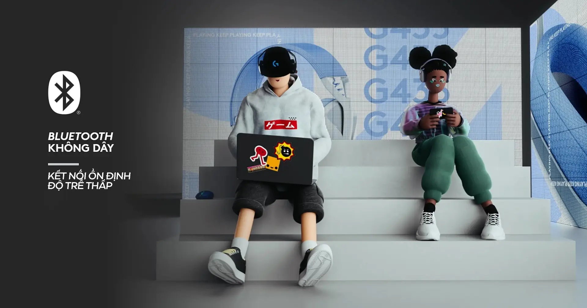 Tai nghe Logitech G435 LightSpeed Wireless Blue