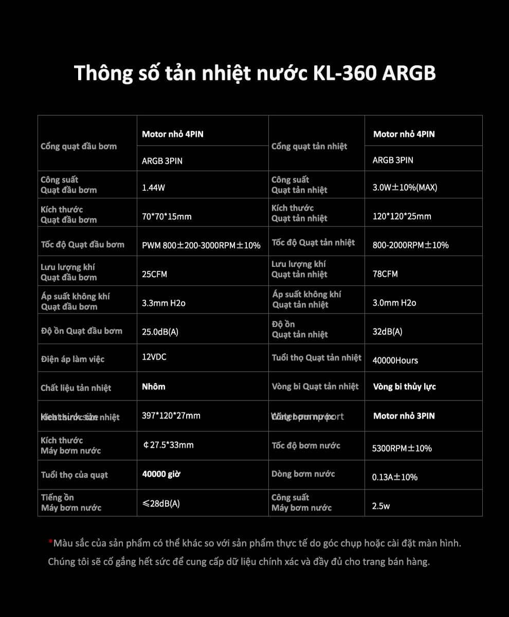 Tản nhiệt nước SEGOTEP KUNLUN KL360A