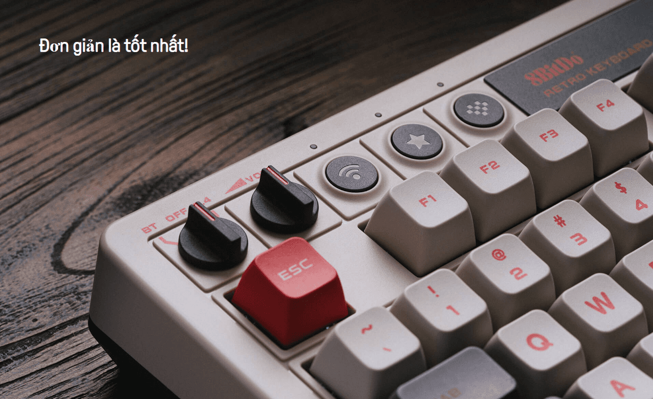 Bàn phím cơ 8BitDo Retro Mechanical Keyboard - N Edition