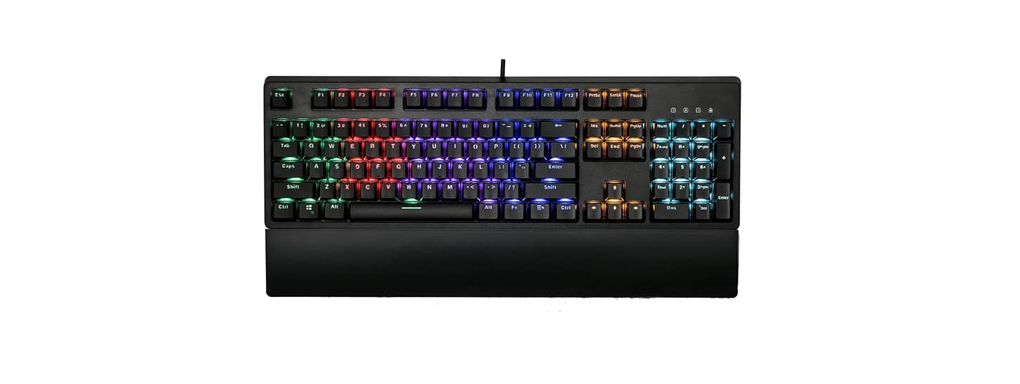 Bàn phím cơ quang Edra EK3104 Optical đen (USB/Rainbow/LK Blue sw) 3