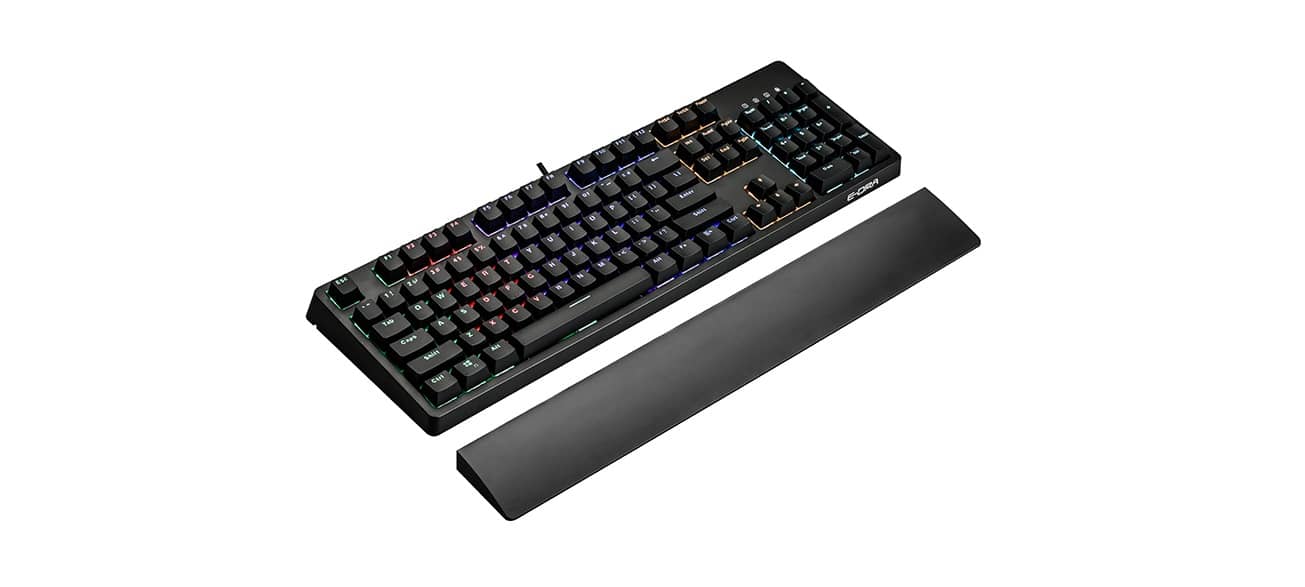 Bàn phím cơ quang Edra EK3104 Optical đen (USB/Rainbow/LK Blue sw) 1