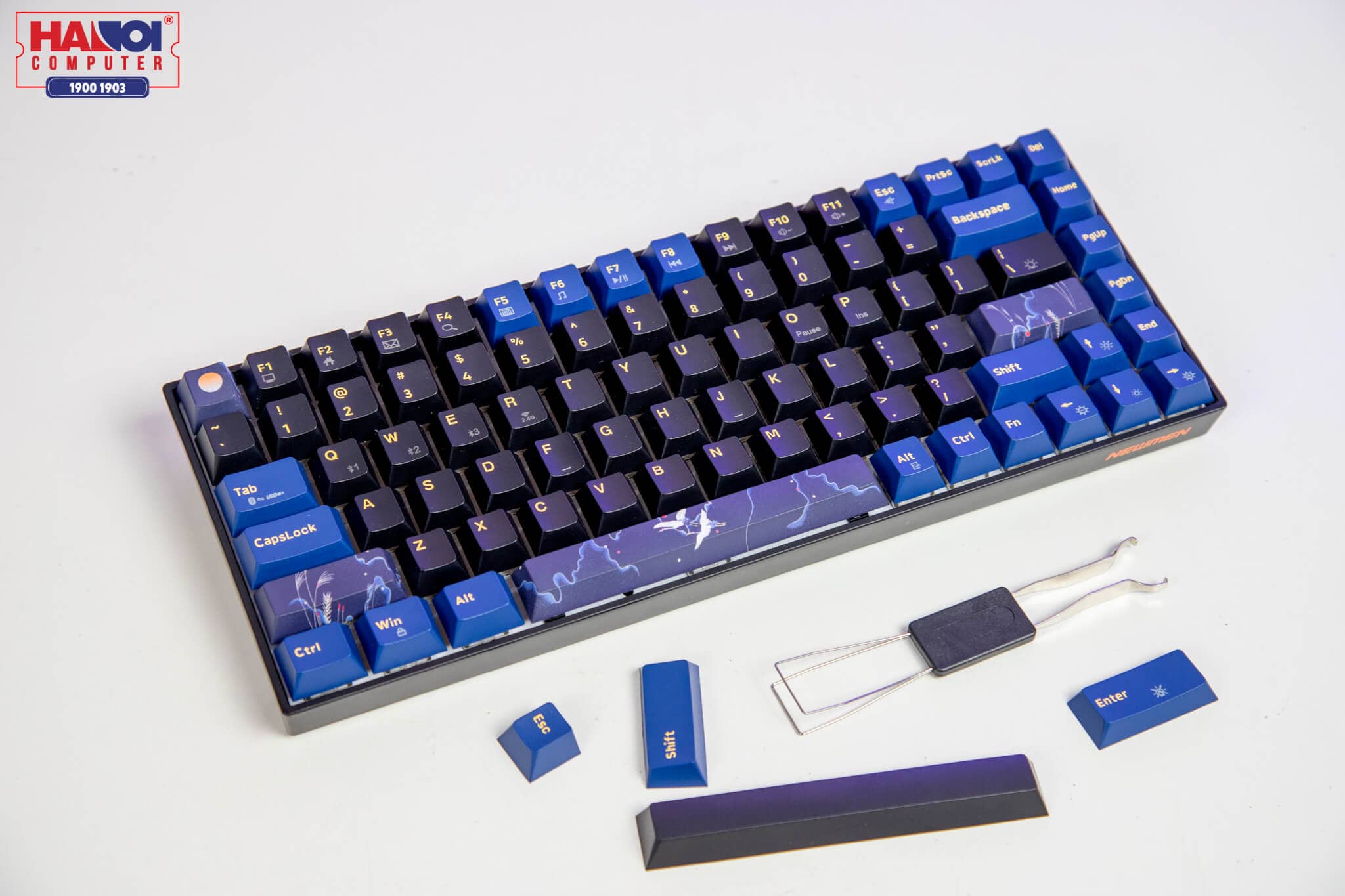 Bàn phím cơ không dây Newmen GM840 Pro Yellow sw (Gateron Pro) 5