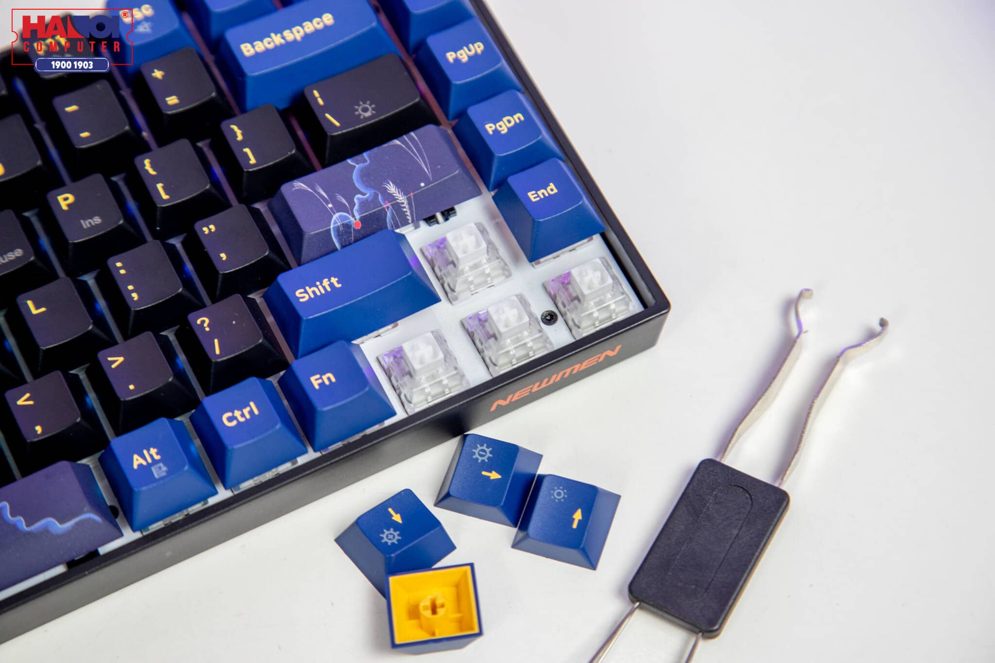 Bàn phím cơ không dây Newmen GM840 Pro Yellow sw (Gateron Pro) 6