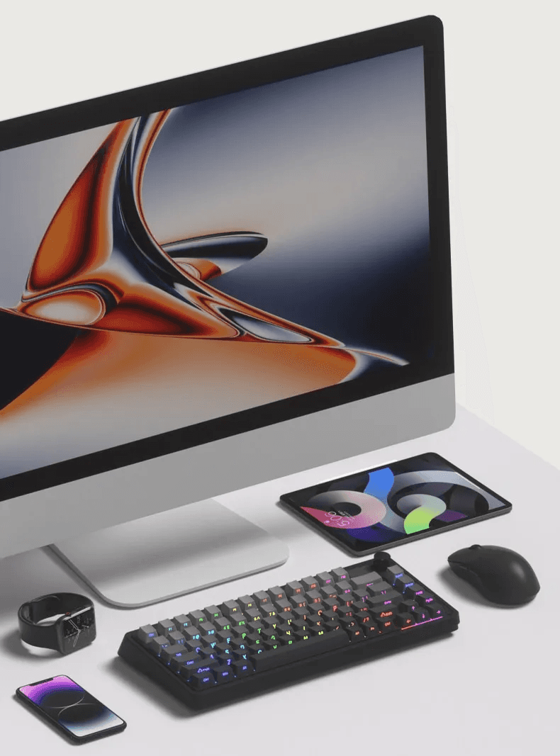 Bàn phím cơ FL-Esports CMK75SAM Lake Placid Blue 3 mode 3