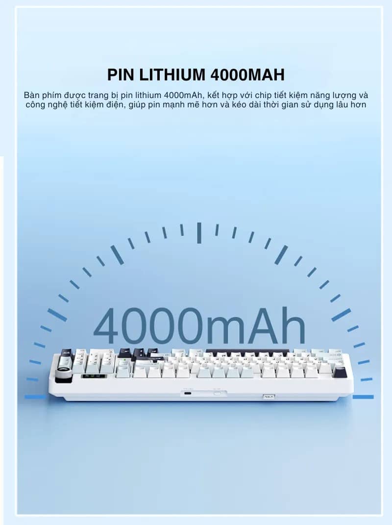 Bàn phím cơ gaming AULA S98 Pro (3 Mode/Xanh Dương+Trắng+Tím đậm/ Nimbus V3 switch) 12