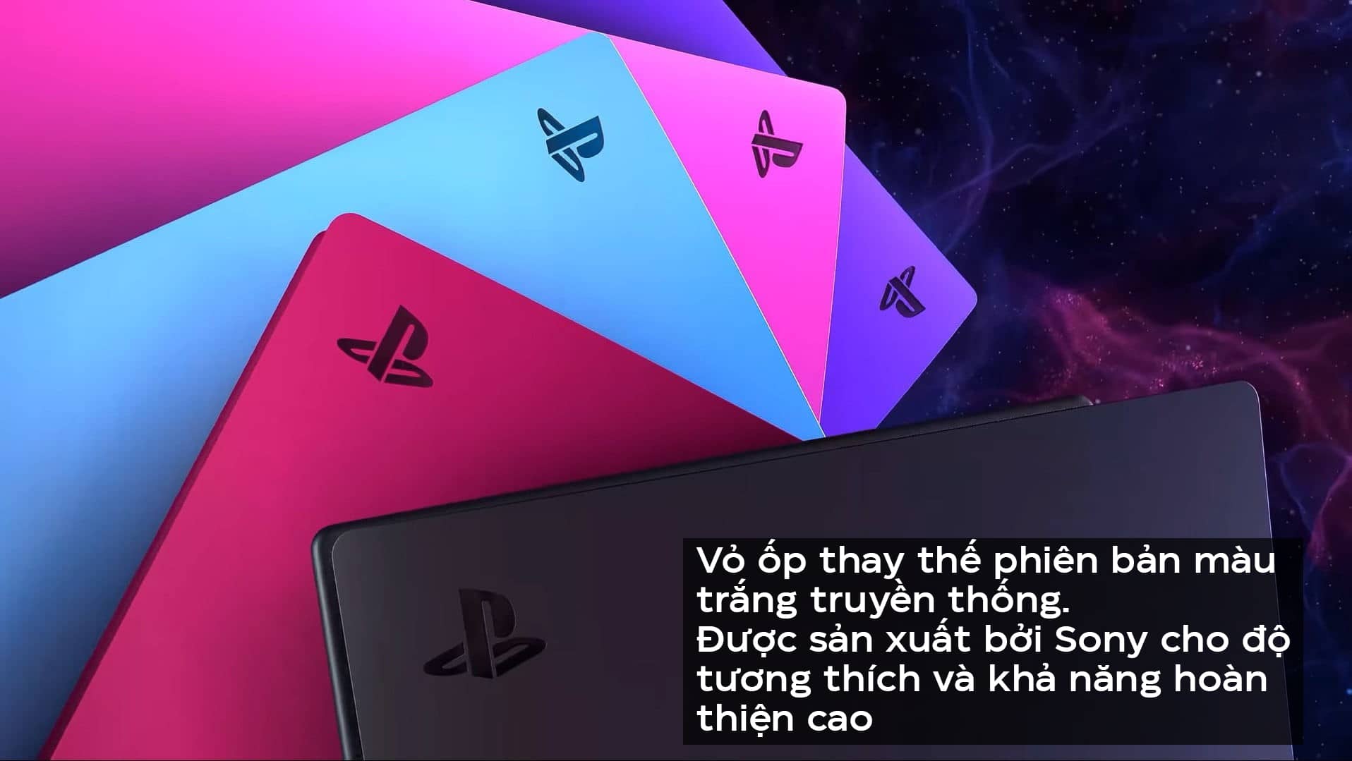 Vỏ ốp thay thế máy PS5 Galactic Purple 3