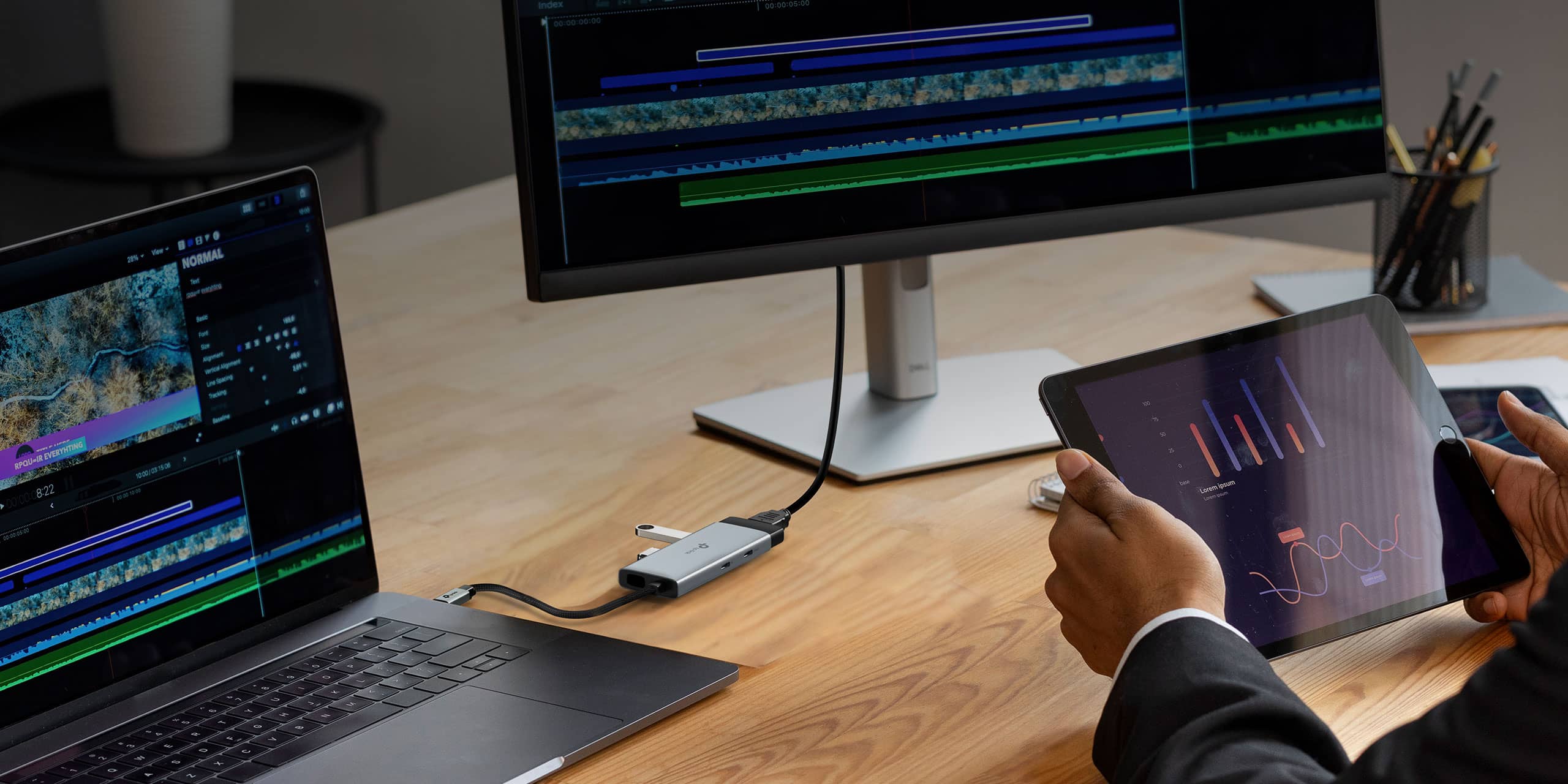 Bộ chuyển đổi Hub USB Type C 5 Cổng TP-Link UH5020C