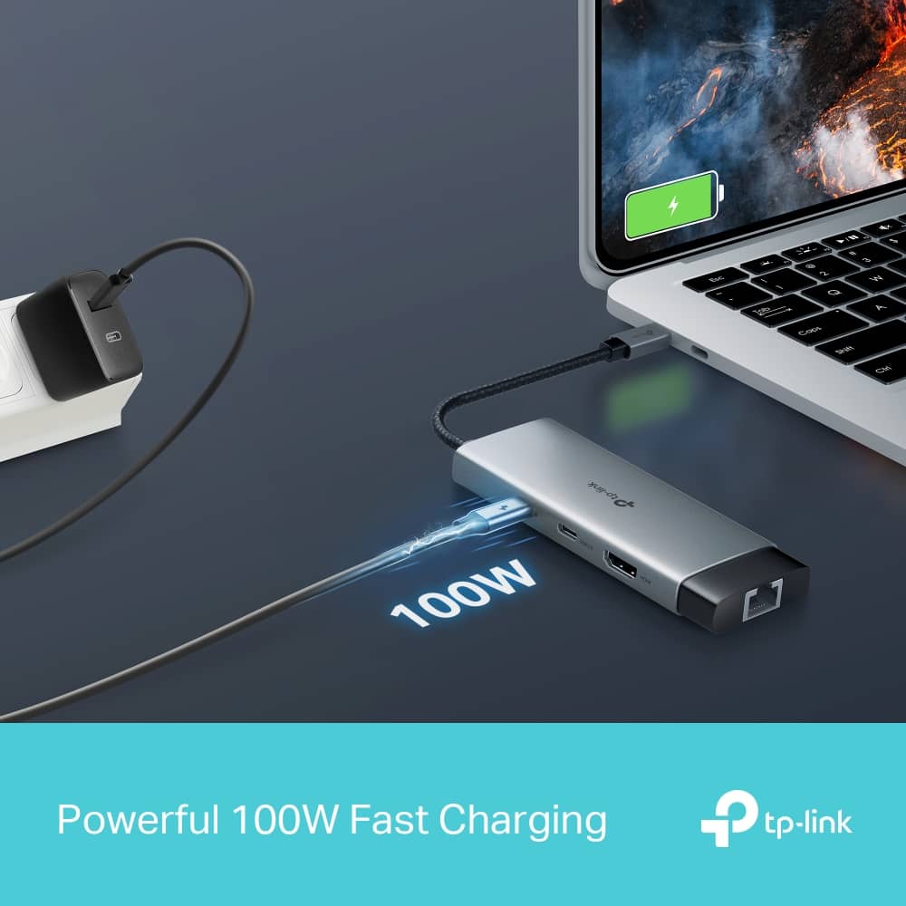 Bộ chuyển đổi Hub USB Type C 6 Cổng TP-Link UH6120C 2