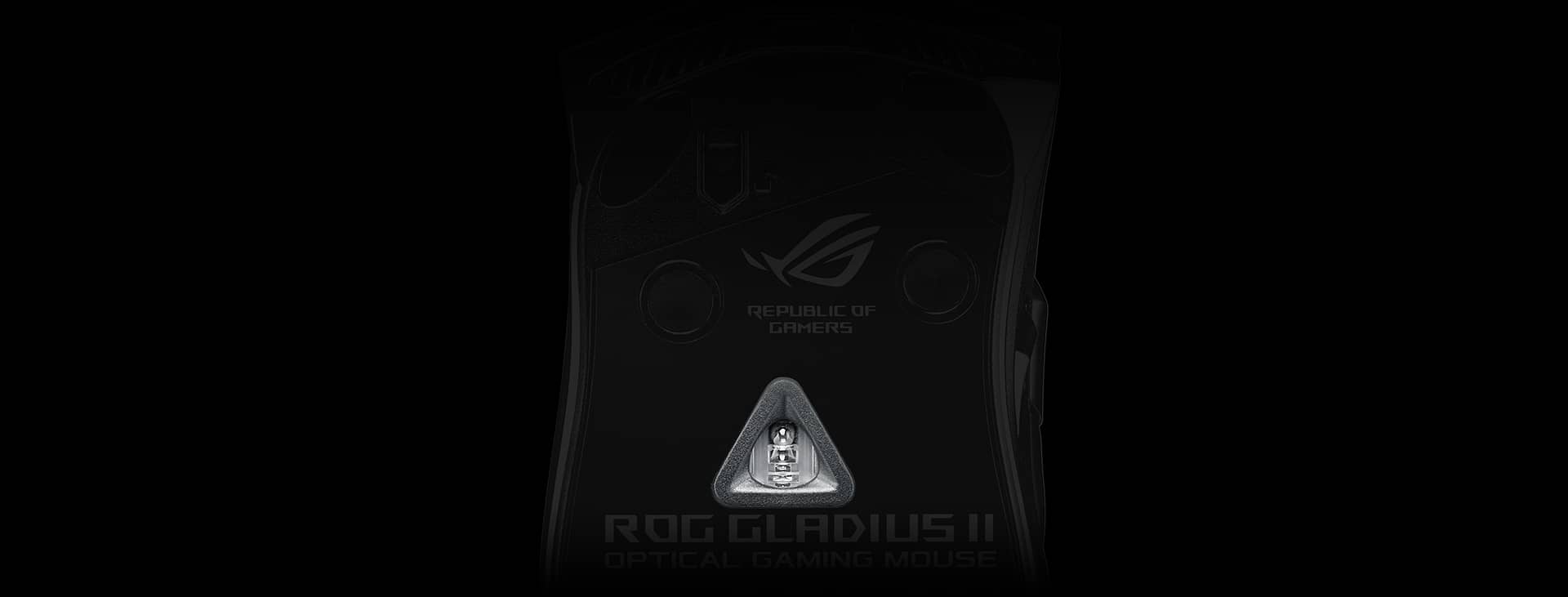 Chuột Asus ROG Gladius II (USB/RGB/màu đen) sử dụng mắt cảm biến cao cấp