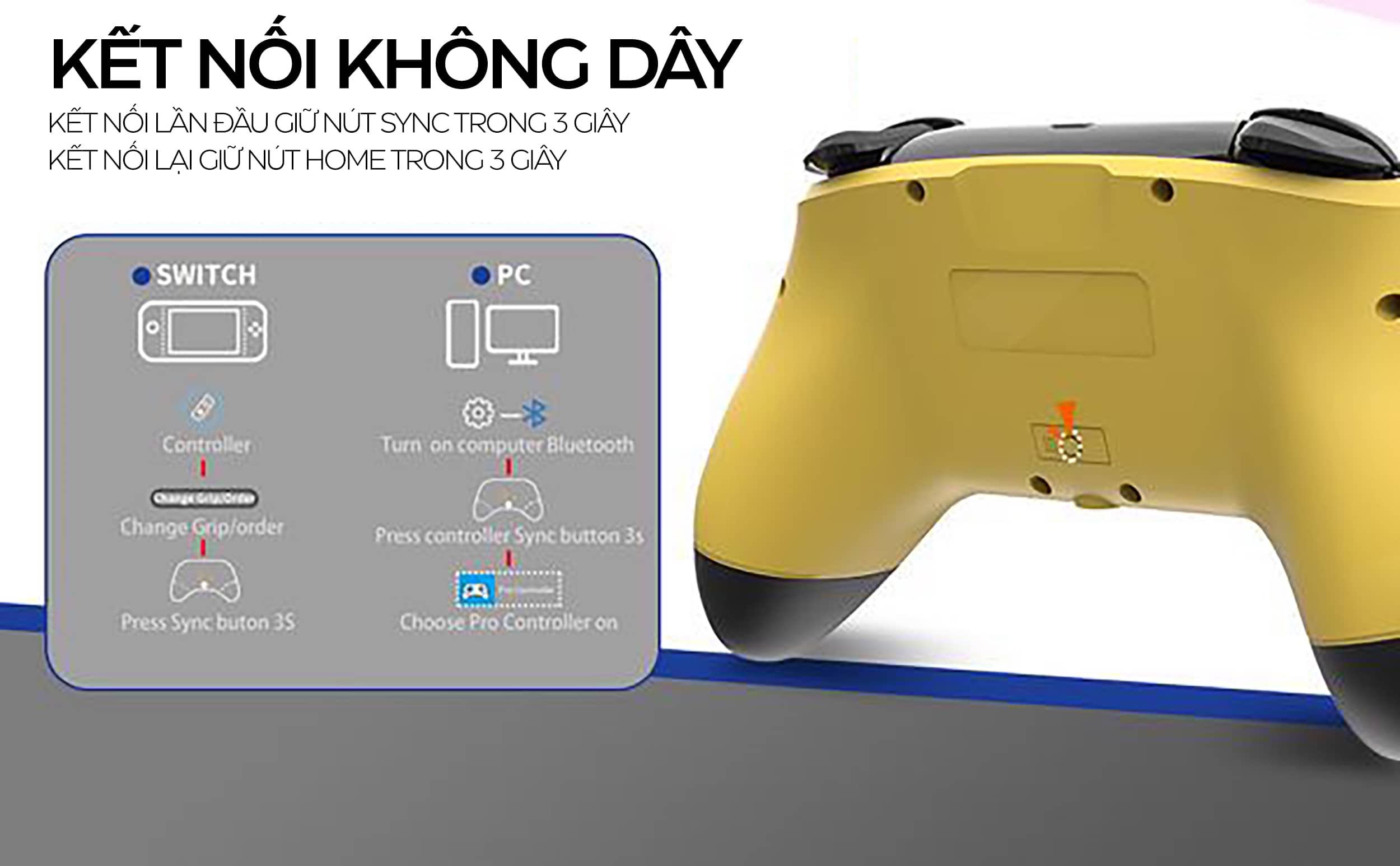 Tay cầm chơi game không dây IINE Pro Controller