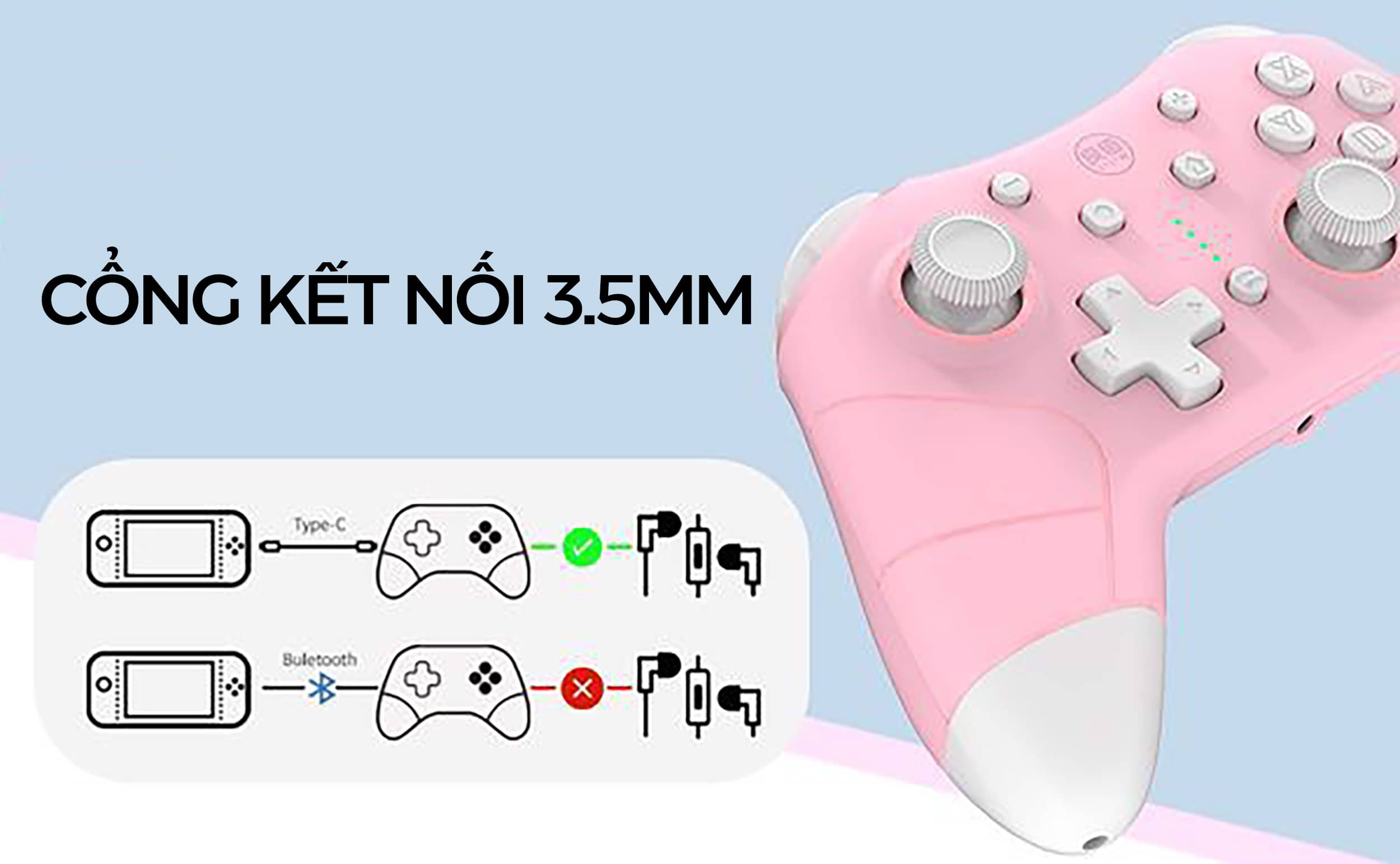 Tay cầm chơi game không dây IINE Pro Controller