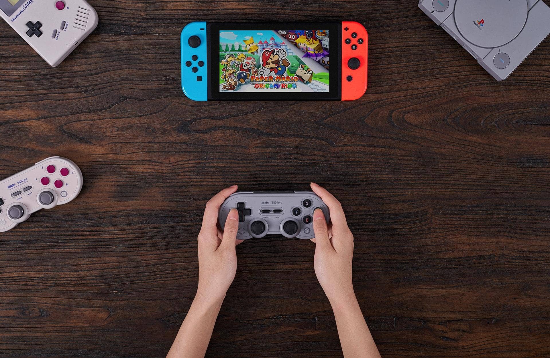 Tay cầm chơi game 8BitDo SN30 Pro Bluetooth cho Nintendo Switch/Windows/Android/macOS, Màu Jade Green 1