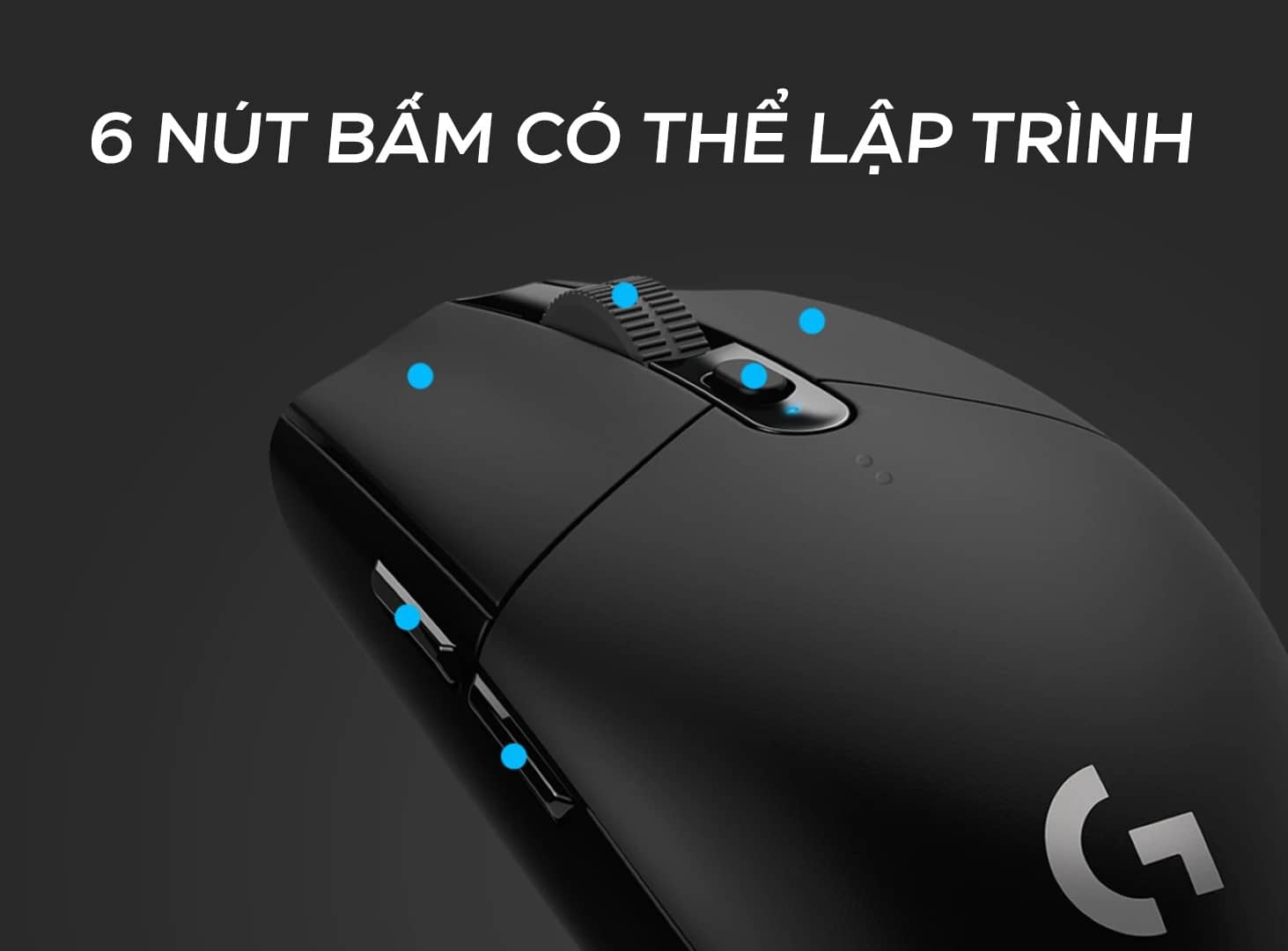 Chuột game không dây Logitech G304 Trắng (USB)